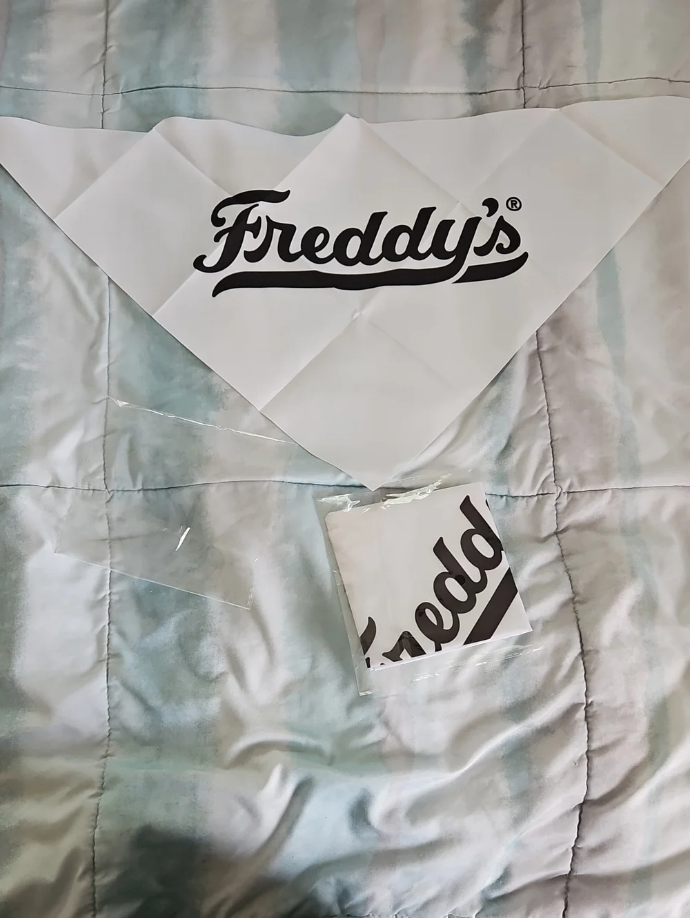NWT Freddy's Frozen Custard Scarf, Bandana Set Of 2